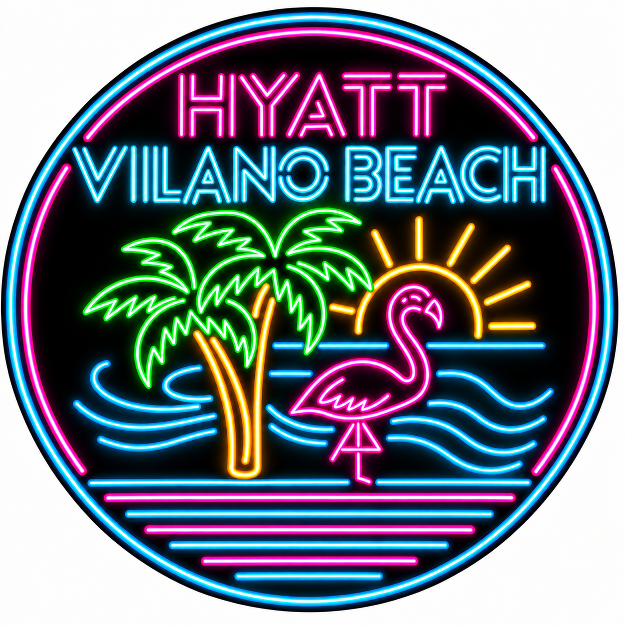 Hyatt Vilano Beach neon logo